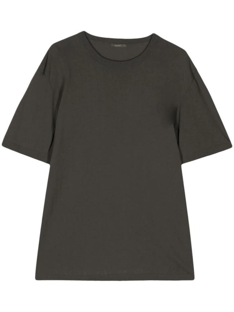 Transit round-neck cotton T-shirt - Grey Cover