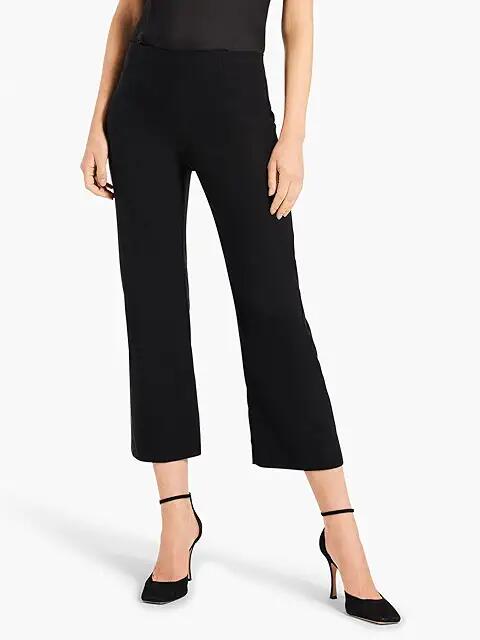 NIC+ZOE Polished Wonderstretch Wide-Leg Crop (Black Onyx) Women's Casual Pants Cover