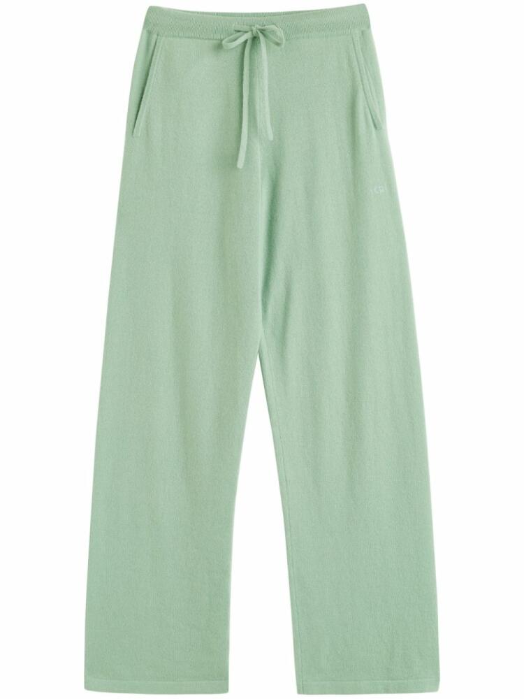 Chinti & Parker The Wide Leg cashmere trousers - Green Cover