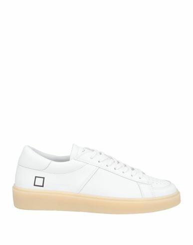 D. a.t. e. Man Sneakers White Leather Cover