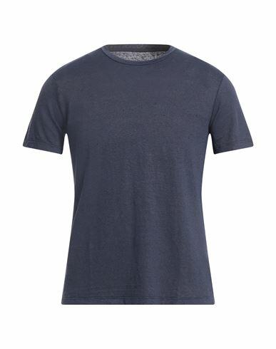 Altea Man T-shirt Blue Linen, Elastane Cover