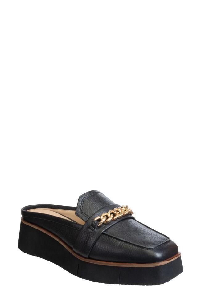 Naked Feet Elect Platform Loafer Mule in Black Cover