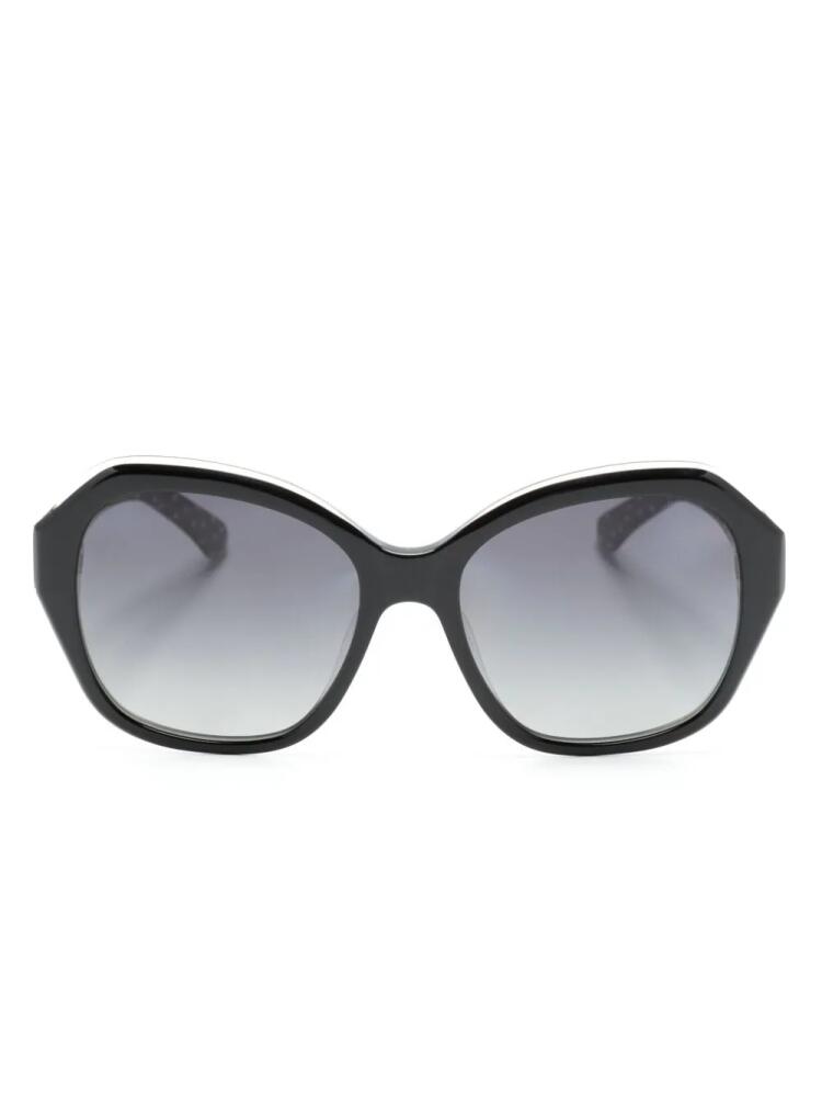 Kate Spade Lottie oversize-frame sunglasses - Black Cover