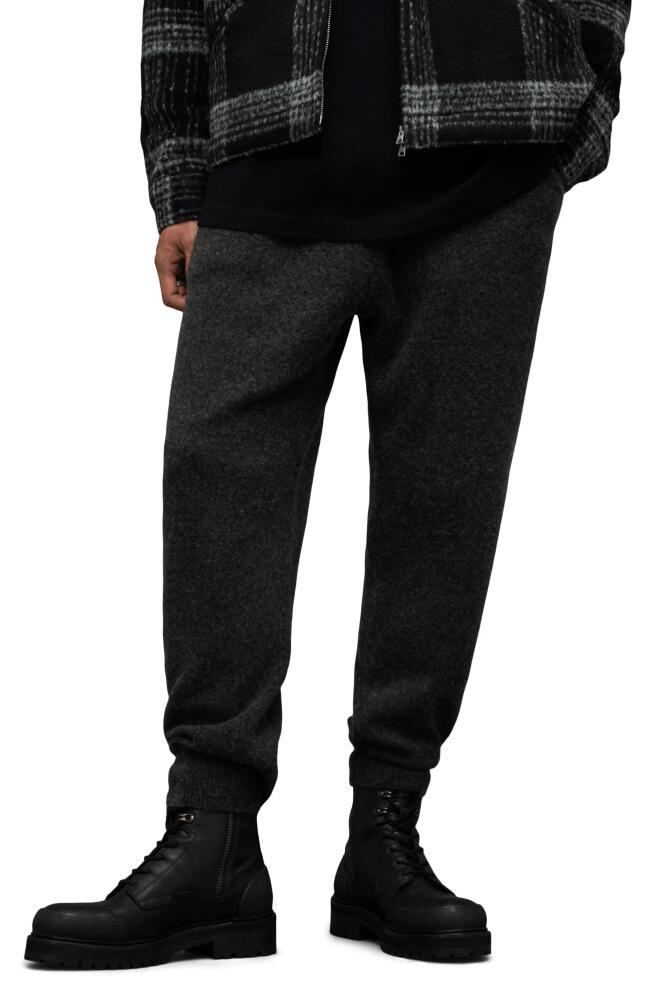 AllSaints Statten Joggers in Cinder Black Marl Cover