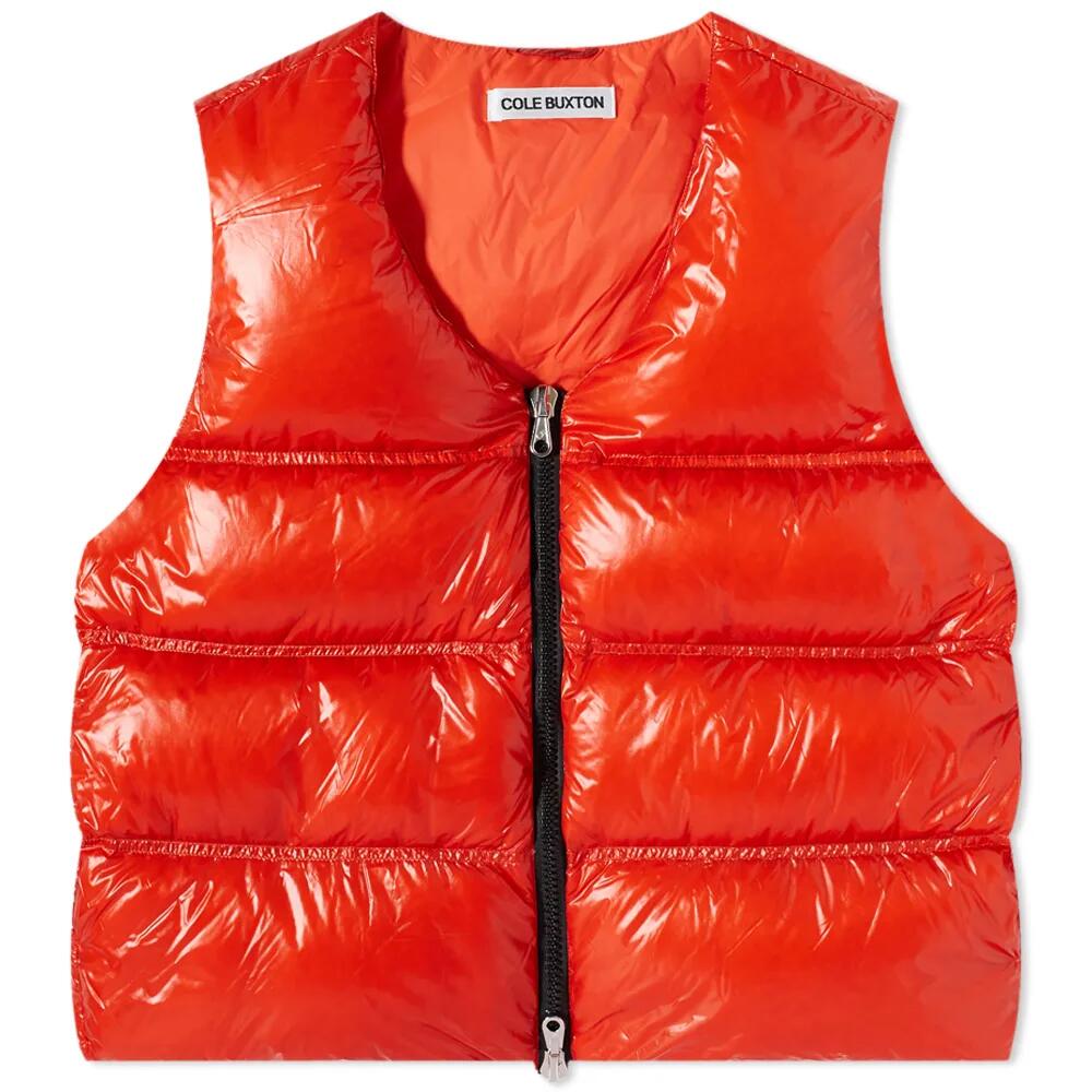 Cole Buxton Men's Down Insulated Gilet in Orange Cover