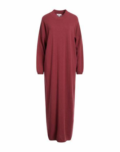 Crossley Woman Maxi dress Brick red Wool, Cashmere Cover