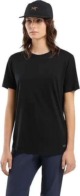 Arc'teryx Lana Crew Short Sleeve (Black 1) Women's Clothing Cover