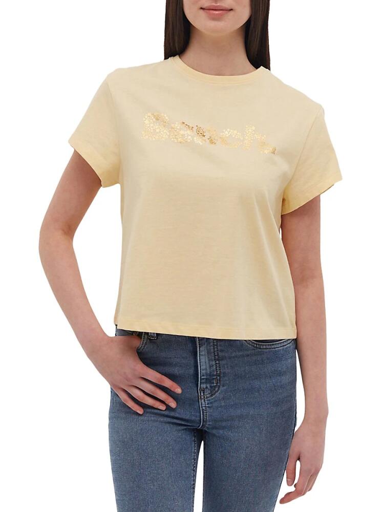 Bench. Women's Oona Logo Tee - Light Yellow Cover