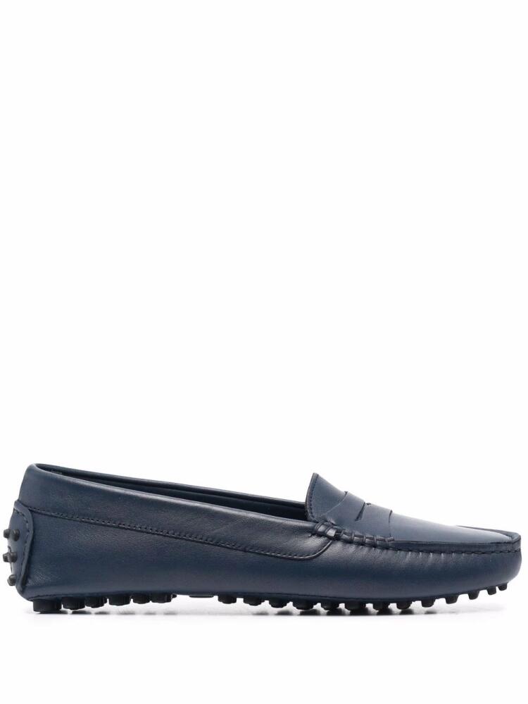 Scarosso Ashley almond-toe loafers - Blue Cover