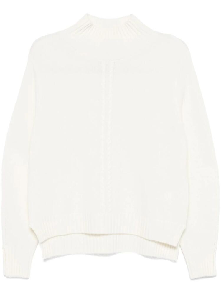 kaos cable-trim sweater - Neutrals Cover