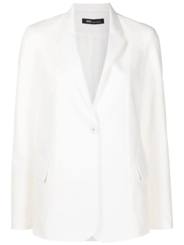 Uma | Raquel Davidowicz notched-lapels single-breasted blazer - White Cover