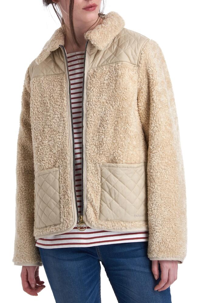 Barbour x ALEXACHUNG Hazel Casual Jacket in Natural/Pearl Cover