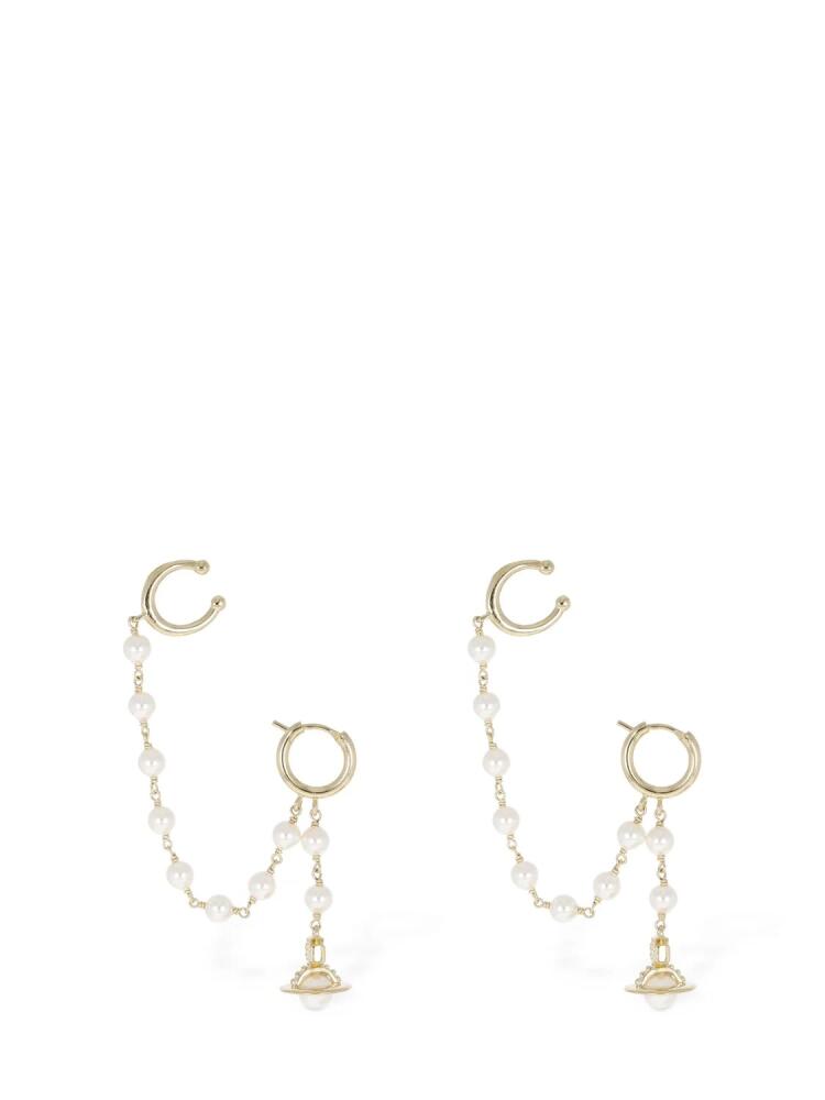 VIVIENNE WESTWOOD Samara Faux Pearl Ear Cuff Earrings Cover