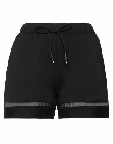 Lanston Sport Woman Shorts & Bermuda Shorts Black Rayon, Polyamide, Elastane Cover