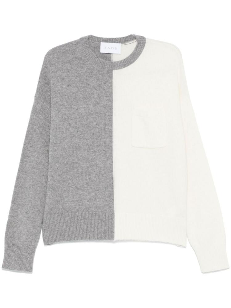 kaos colourblock sweater - Grey Cover