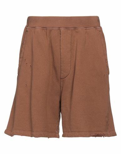 Dsquared2 Man Shorts & Bermuda Shorts Brown Cotton Cover