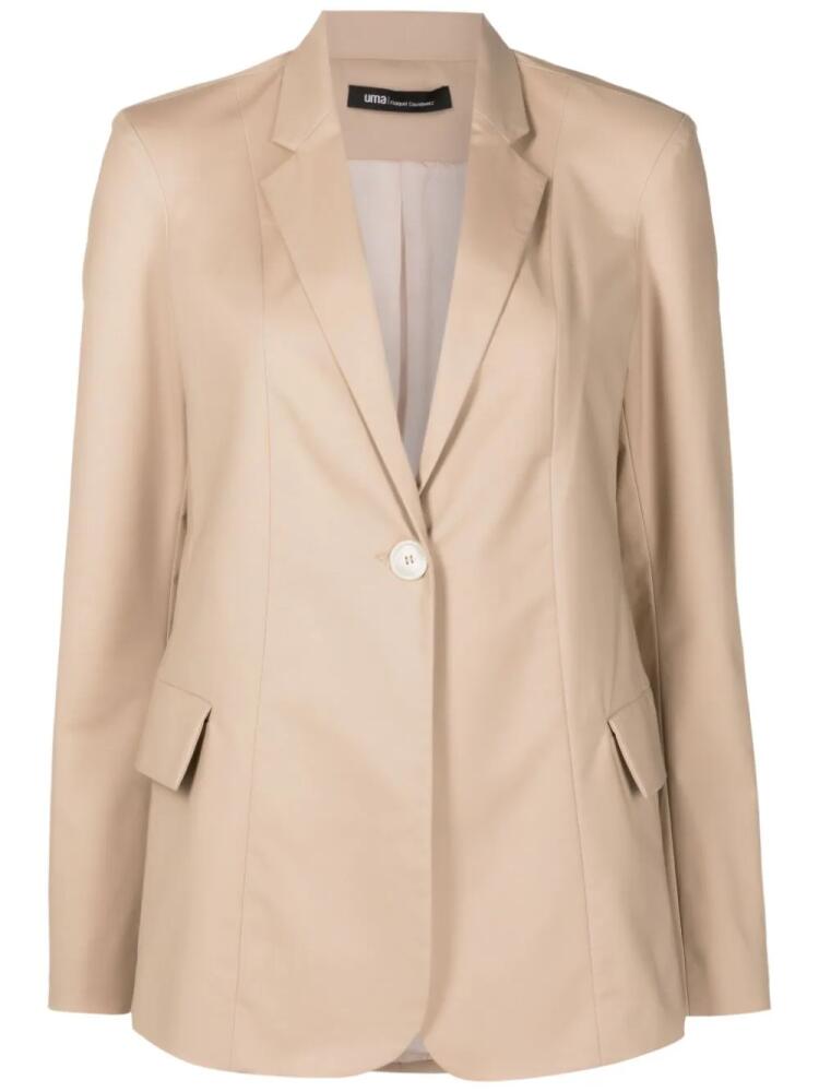 Uma | Raquel Davidowicz notched-lapels single-breasted blazer - Neutrals Cover