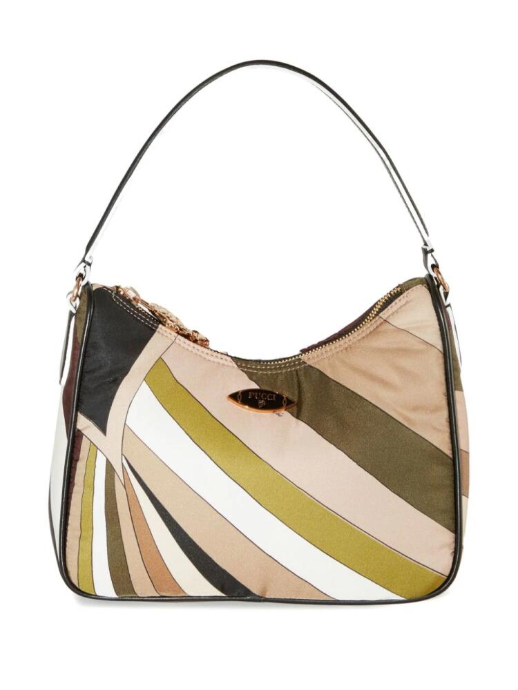 PUCCI Yummy logo-plaque shoulder bag - Neutrals Cover