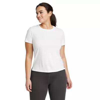 Eddie Bauer Women's Myriad Short-Sleeve Crew - Solid Cover