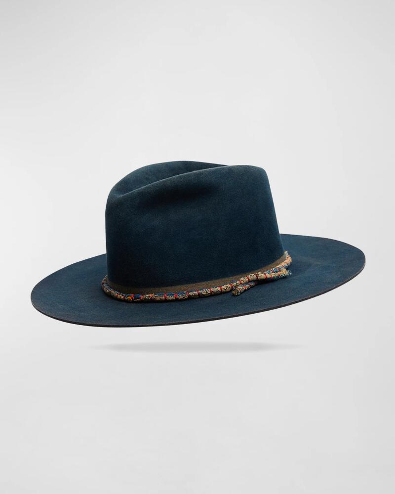 Worth & Worth by Orlando Palacios Men's Hand-Dyed Beaver Felt Fedora Hat Cover