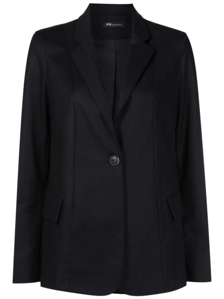 Uma | Raquel Davidowicz notched-collar single-breasted blazer - Black Cover