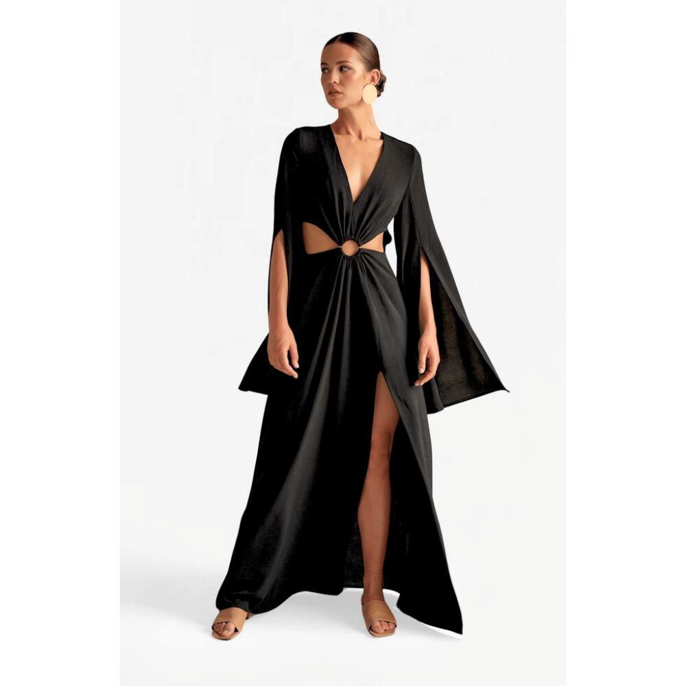 NANA'S Athena Maxi Dress in Black Cover