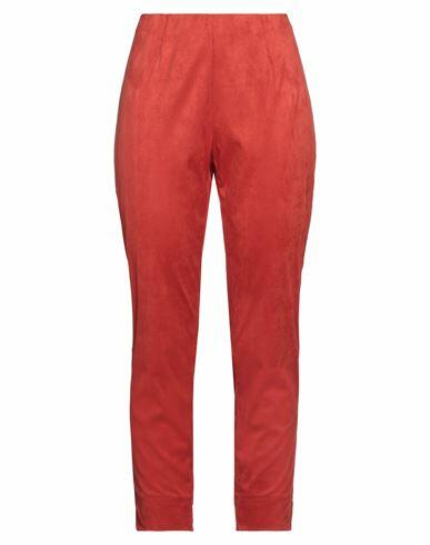 Seductive Woman Pants Tomato red Polyester, Elastane Cover