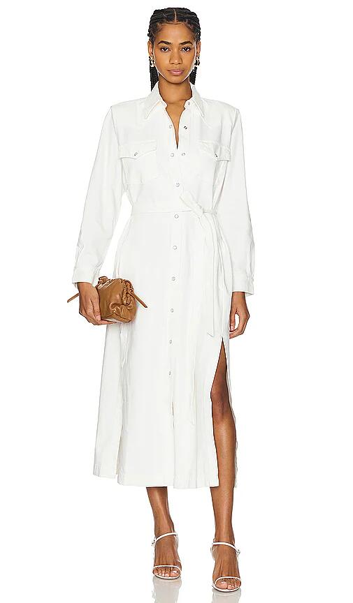 Citizens of Humanity Iris Western Dress in White Cover