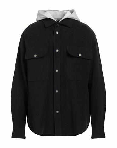 Palm Angels Man Shirt Black Cotton Cover