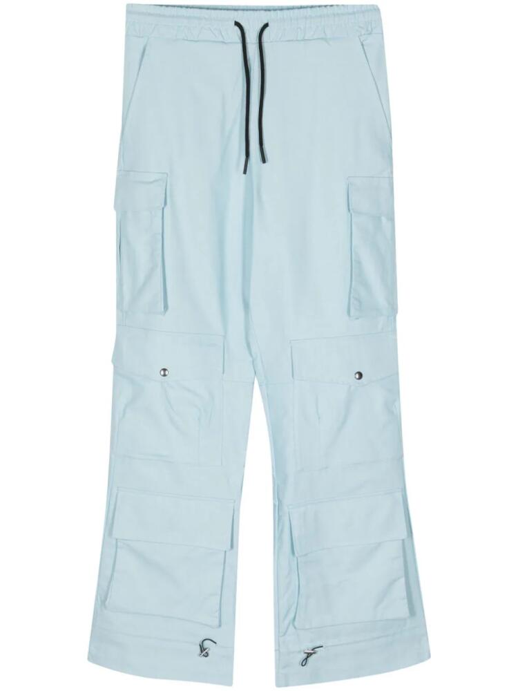 Mauna Kea straight-leg drawstring cargo trousers - Blue Cover