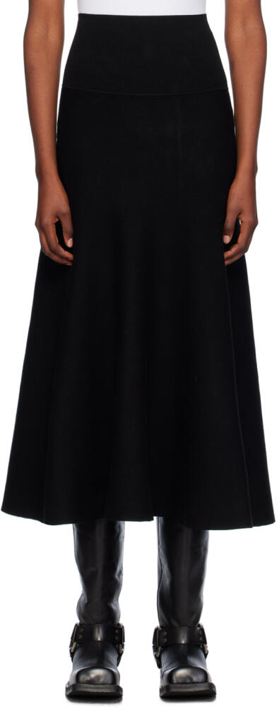 The Frankie Shop Black Gabrielle Maxi Skirt Cover