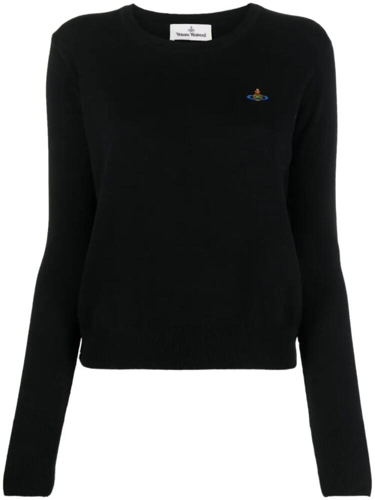 Vivienne Westwood logo-embroidered jumper - Black Cover