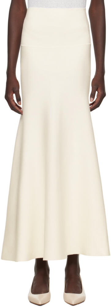 The Frankie Shop Off-White Gabrielle Midi Skirt Cover