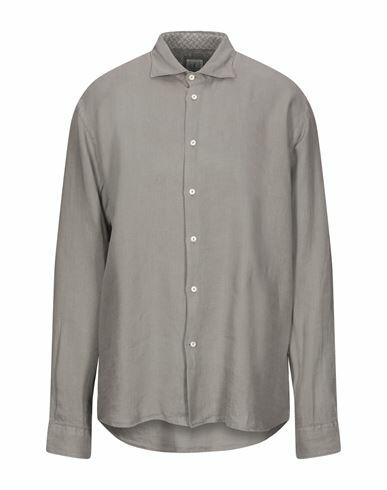 Drumohr Man Shirt Dove grey Linen Cover