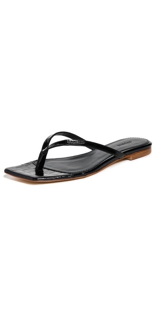 Coperni Croco Slanted Flip Flops Black Cover