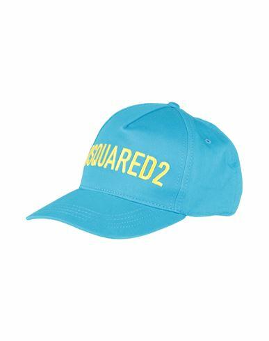 Dsquared2 Man Hat Azure Cotton Cover