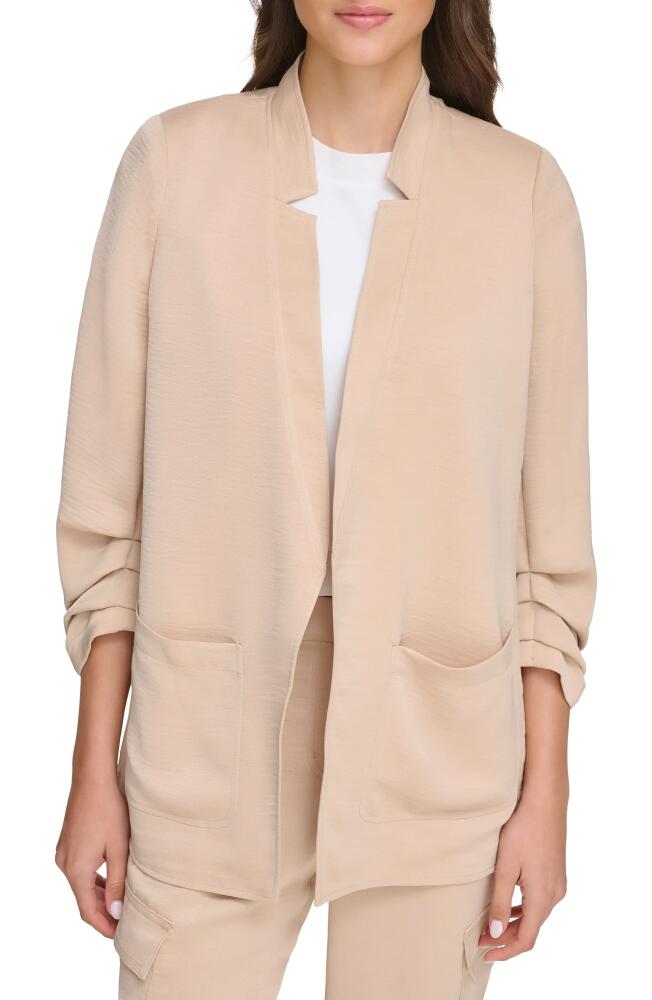 DKNY Notch Collar Blazer in Sandalwood Cover