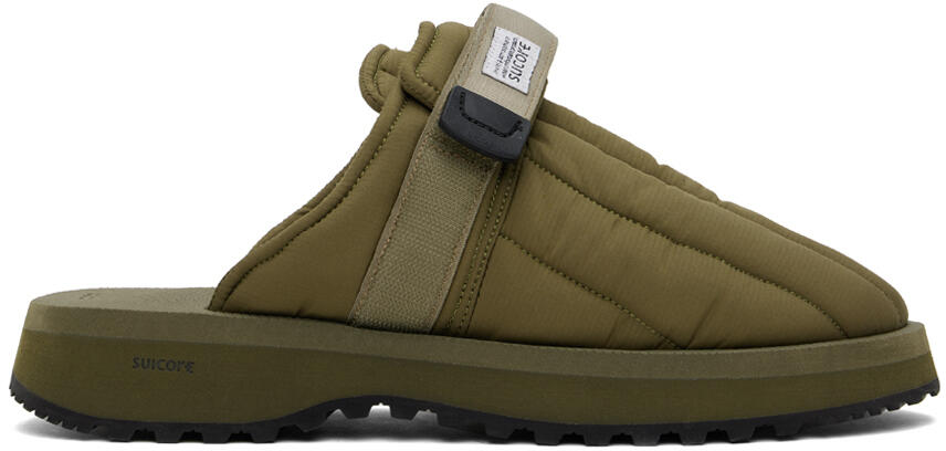 SUICOKE Khaki ZAVO-PUFFab Slippers Cover