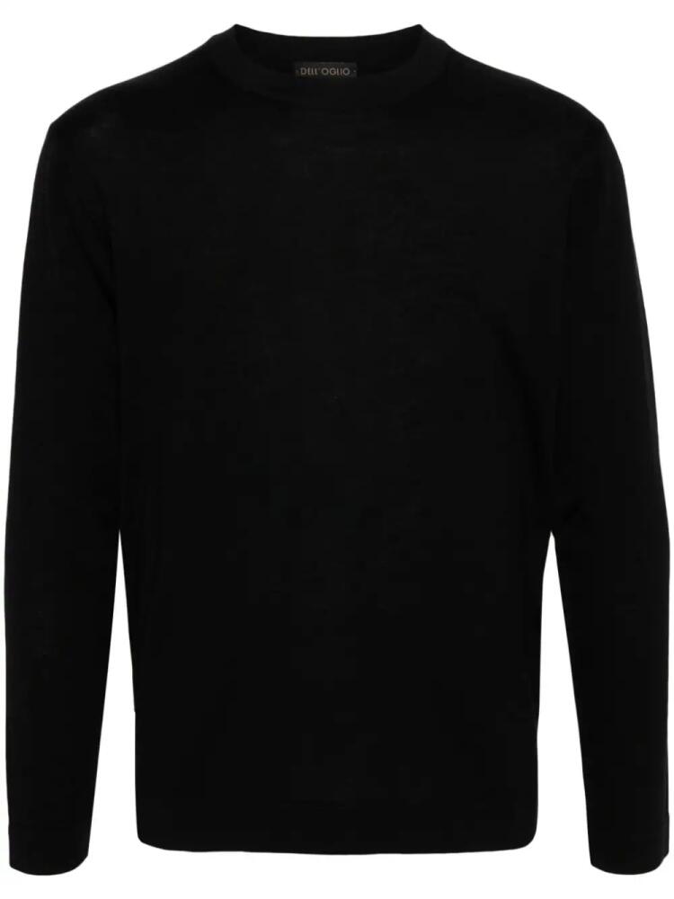 Dell'oglio crew-neck merino wool jumper - Black Cover