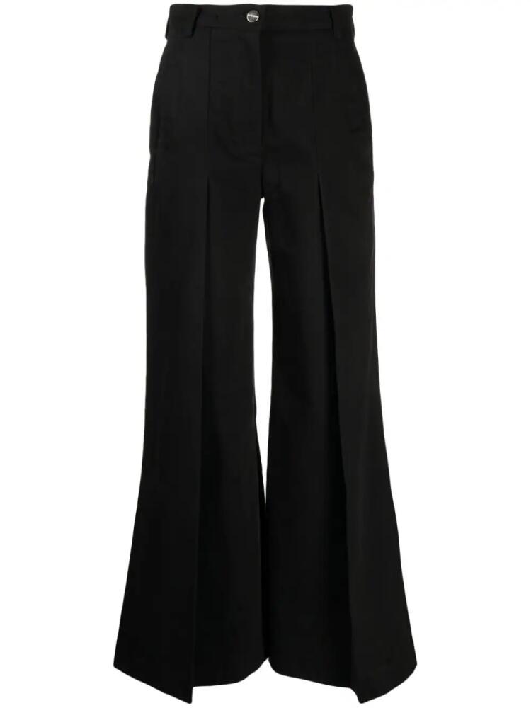 GOLDSIGN The Clean wide-leg trousers - Black Cover