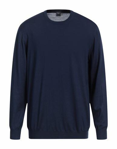 Fedeli Man Sweater Navy blue Virgin Wool Cover