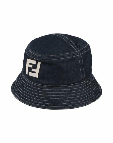 Fendi Man Hat Blue Size 7 ⅜ Cotton Cover