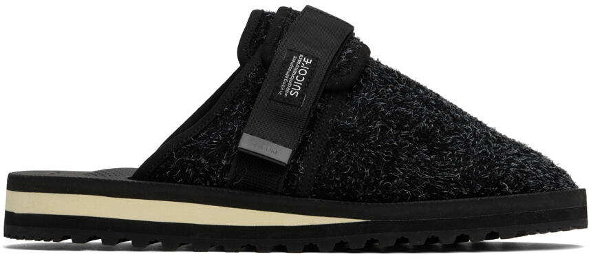 SUICOKE Black ZAVO-HSPDab Slippers Cover