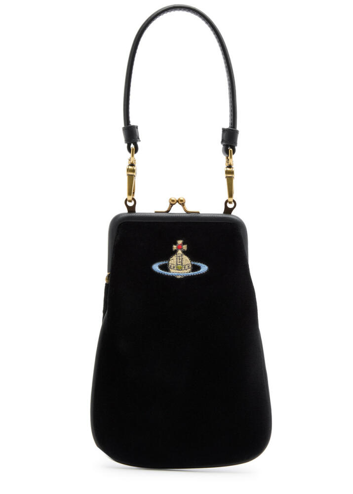 Vivienne Westwood Tessa Velvet top Handle bag - Black Cover