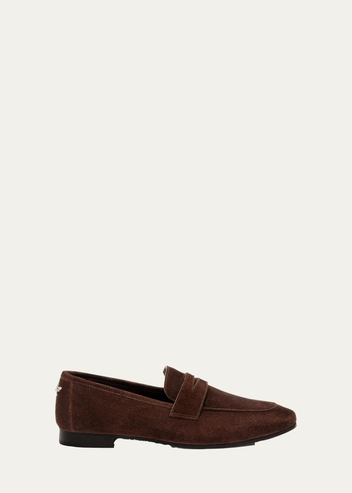 Bougeotte Coffee Suede Flat Loafers Cover