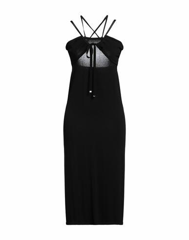 Circus Hotel Woman Maxi dress Black Viscose, Polyamide Cover