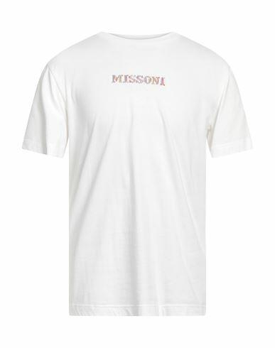 Missoni Man T-shirt White Cotton Cover