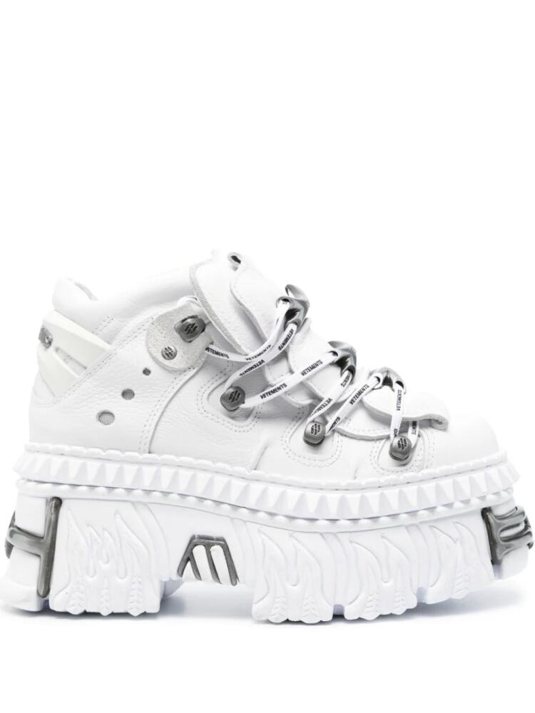 VETEMENTS x New Rock platform sneakers - White Cover