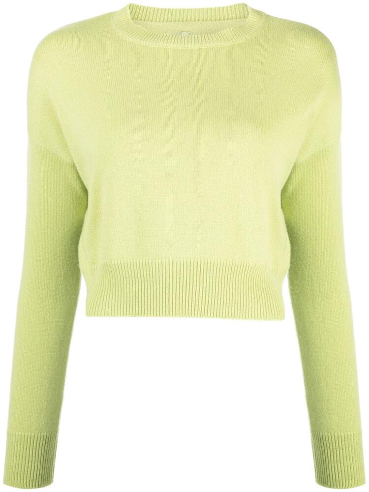 Teddy Cashmere Genova cropped cashmere jumper - Green Cover