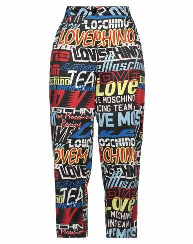 Love Moschino Woman Pants Black Cotton, Elastane Cover